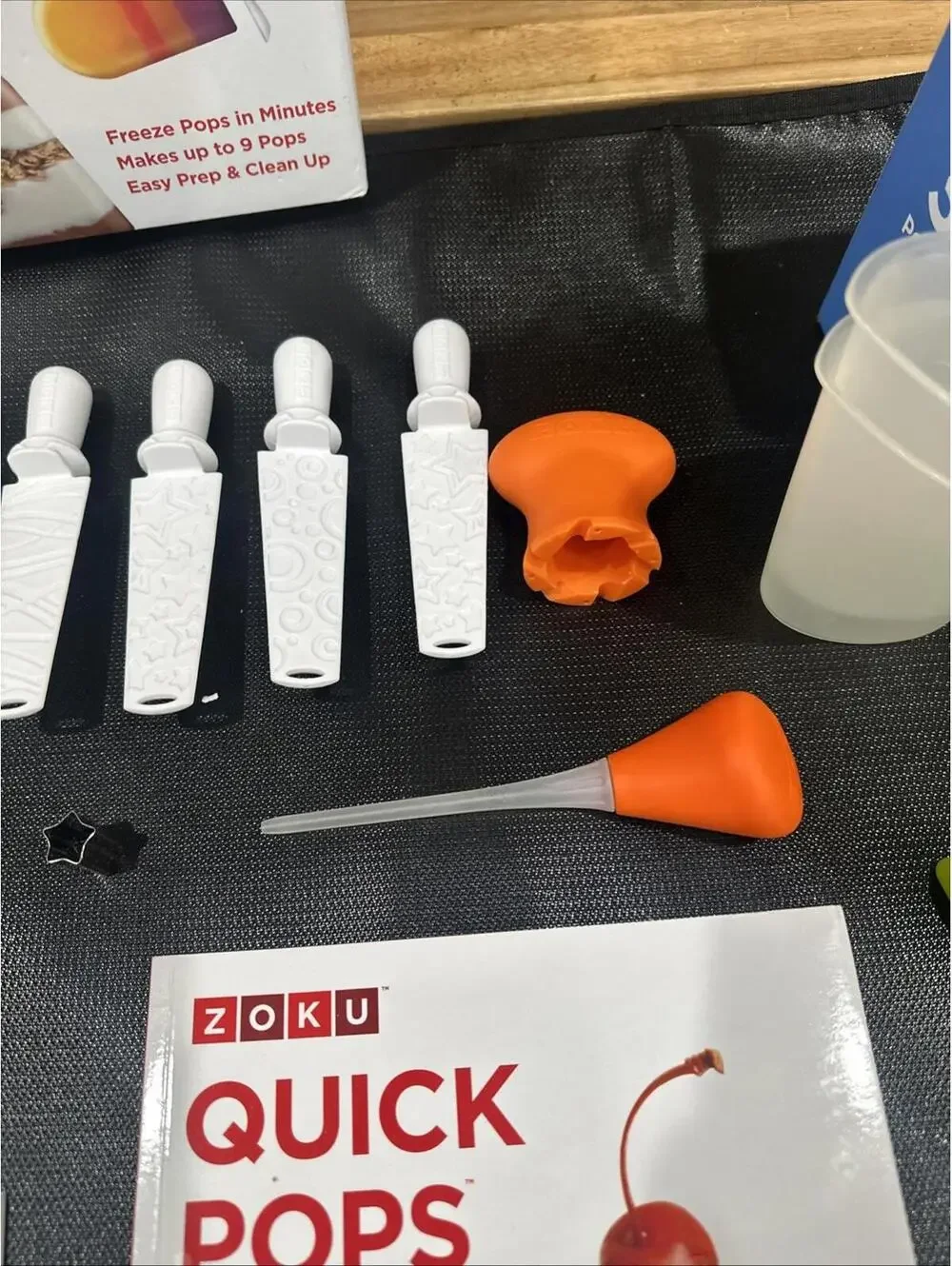 Lot Accessories ONLY - ZOKU Quick Pop Set Pops Molds Tools Kit Recipe Book *